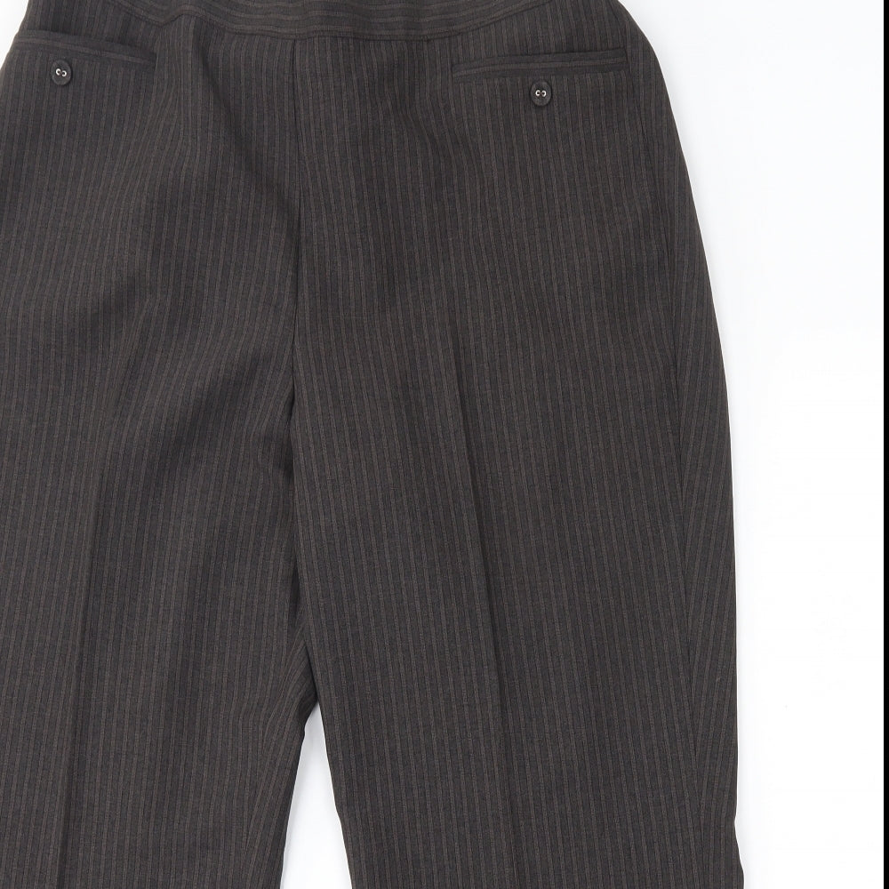 BM Womens Grey Striped  Trousers  Size 18 L24 in