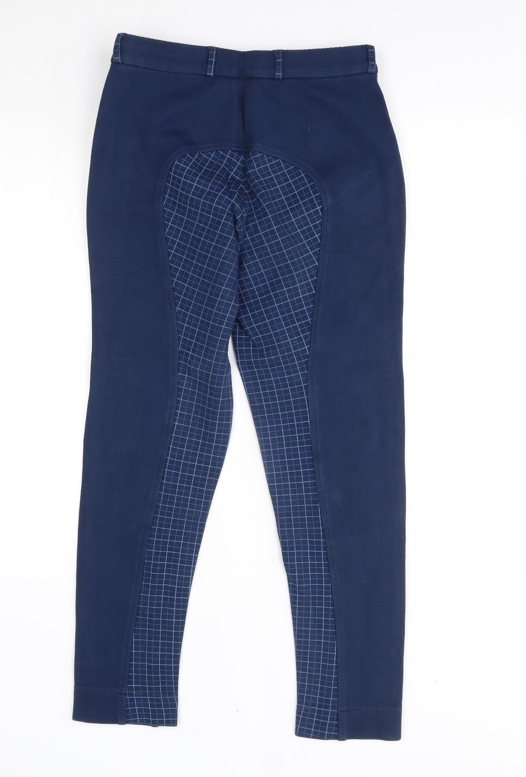 Sherwood Forest Mens Blue Plaid  Capri Trousers Size 28 L25 in - trekking