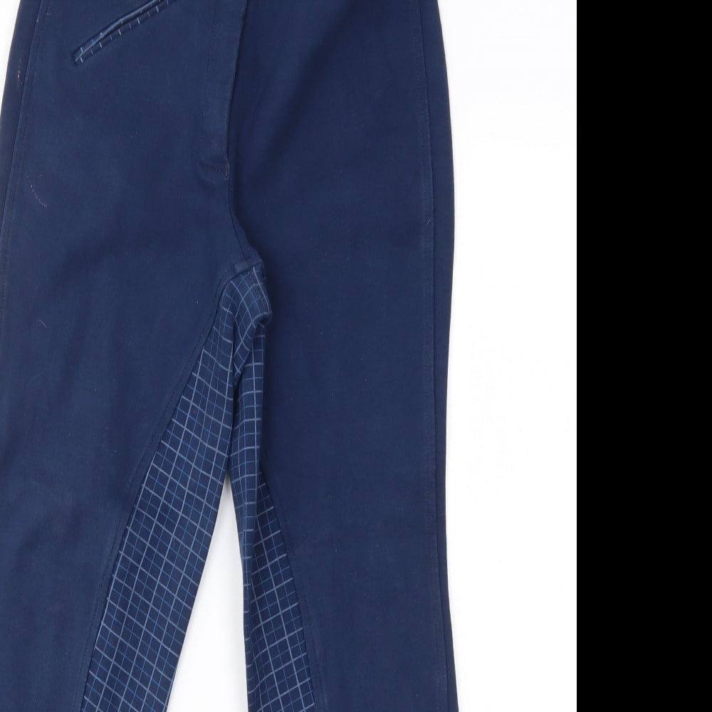 Sherwood Forest Mens Blue Plaid  Capri Trousers Size 28 L25 in - trekking