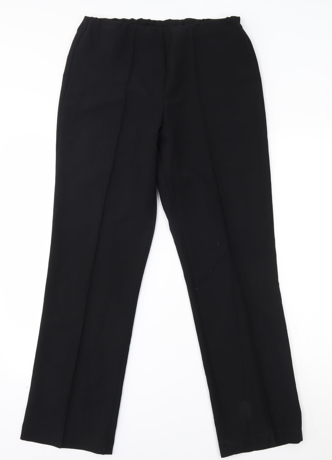 Womens UK Size 10 Mia Moda Regular Fit  Black Trousers