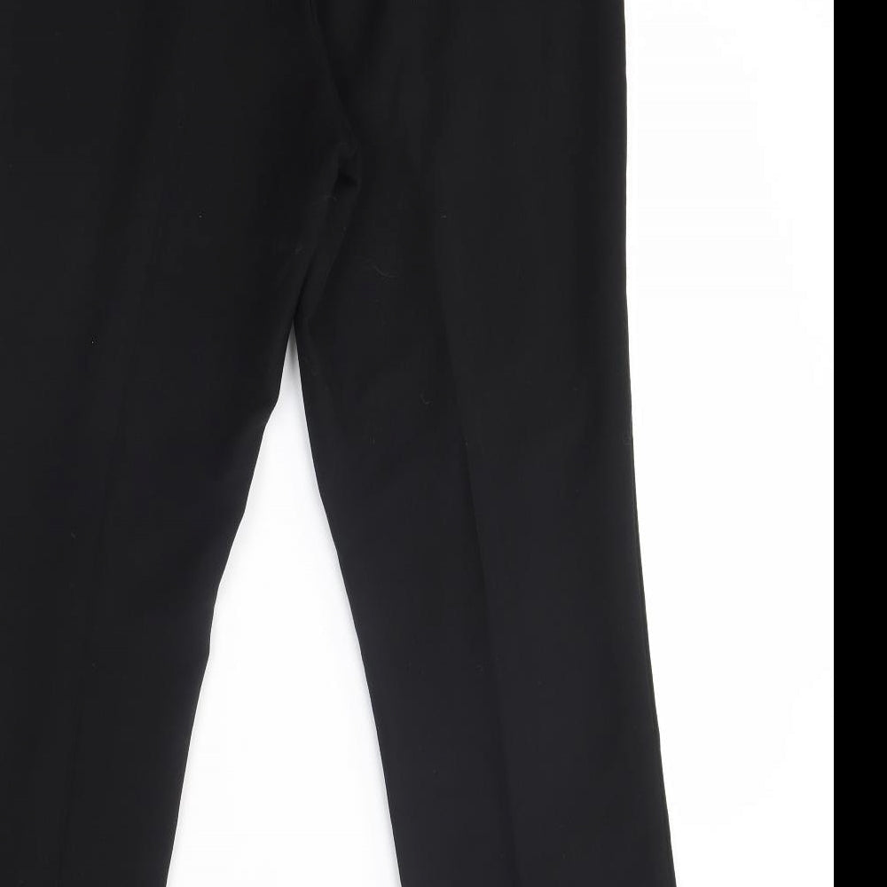 Womens UK Size 10 Mia Moda Regular Fit  Black Trousers