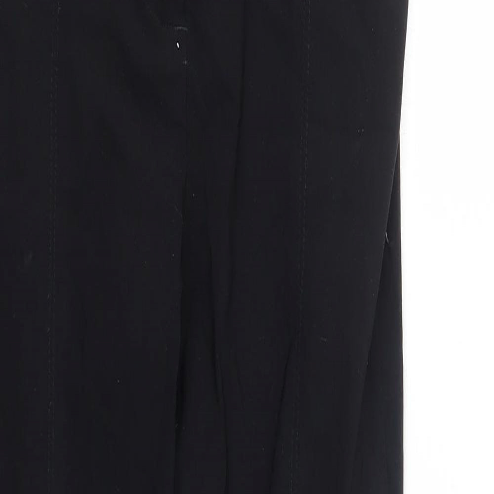 Womens UK Size 10 New Look Regular Fit  Black Trousers