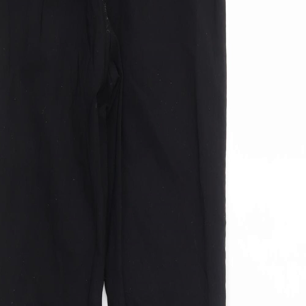 Womens UK Size 10 New Look Regular Fit  Black Trousers
