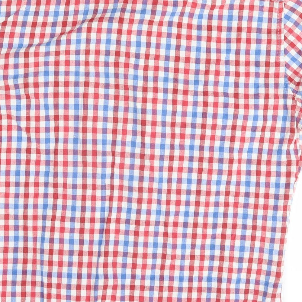 Mens UK Size M New Look Red  Button-Up Short Sleeve Casual Shirt