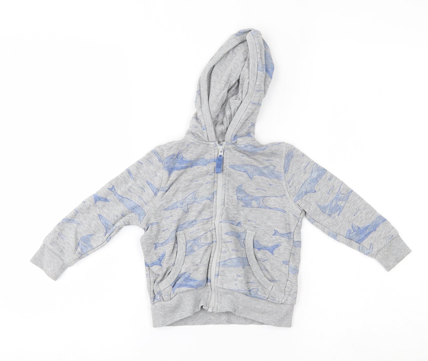 TU Baby Grey   Full Zip Jumper Size 12-18 Months  - hoodie