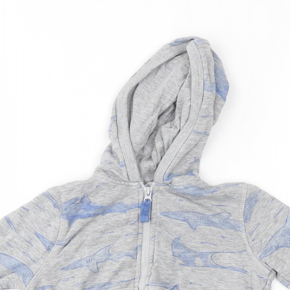 TU Baby Grey   Full Zip Jumper Size 12-18 Months  - hoodie