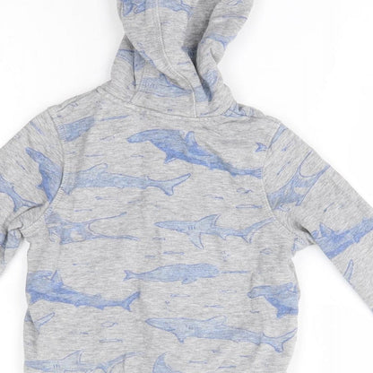 TU Baby Grey   Full Zip Jumper Size 12-18 Months  - hoodie