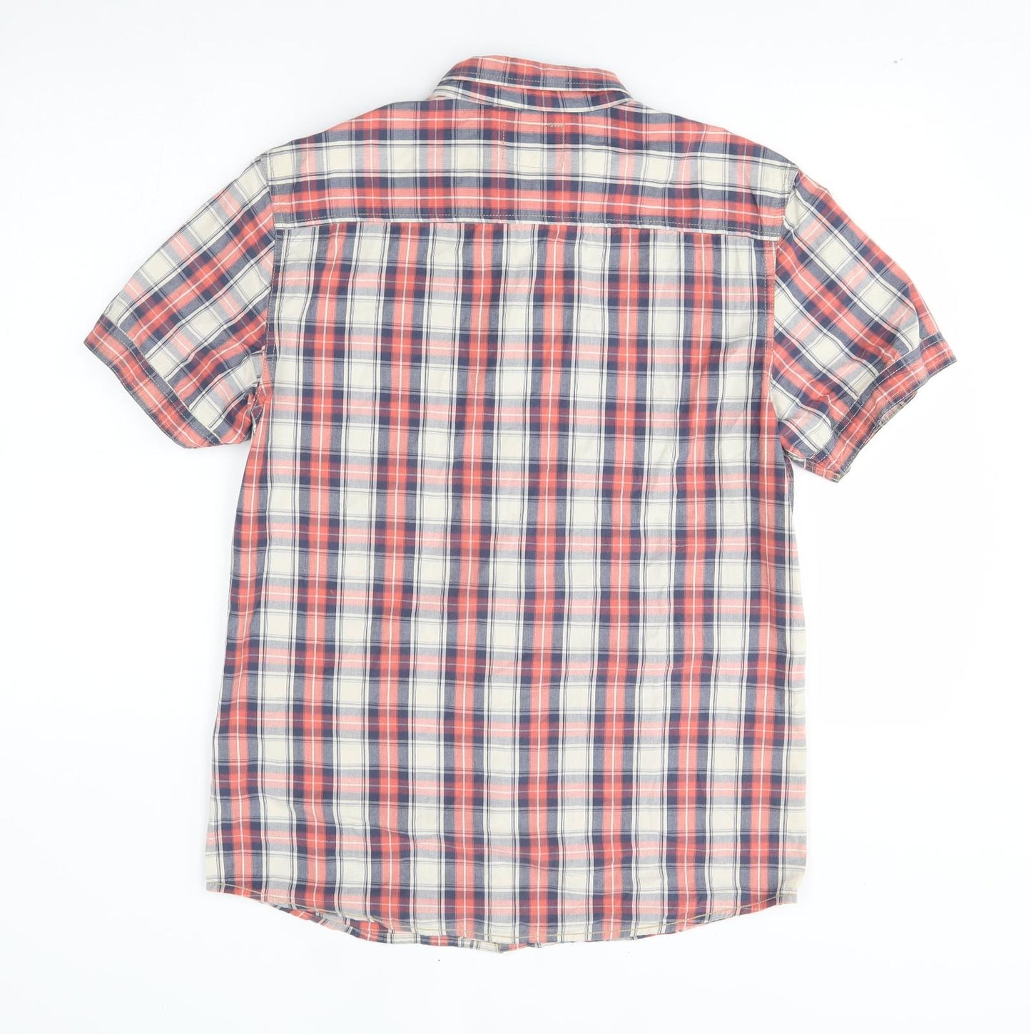 Primark Mens Red Plaid   Button-Up Size M