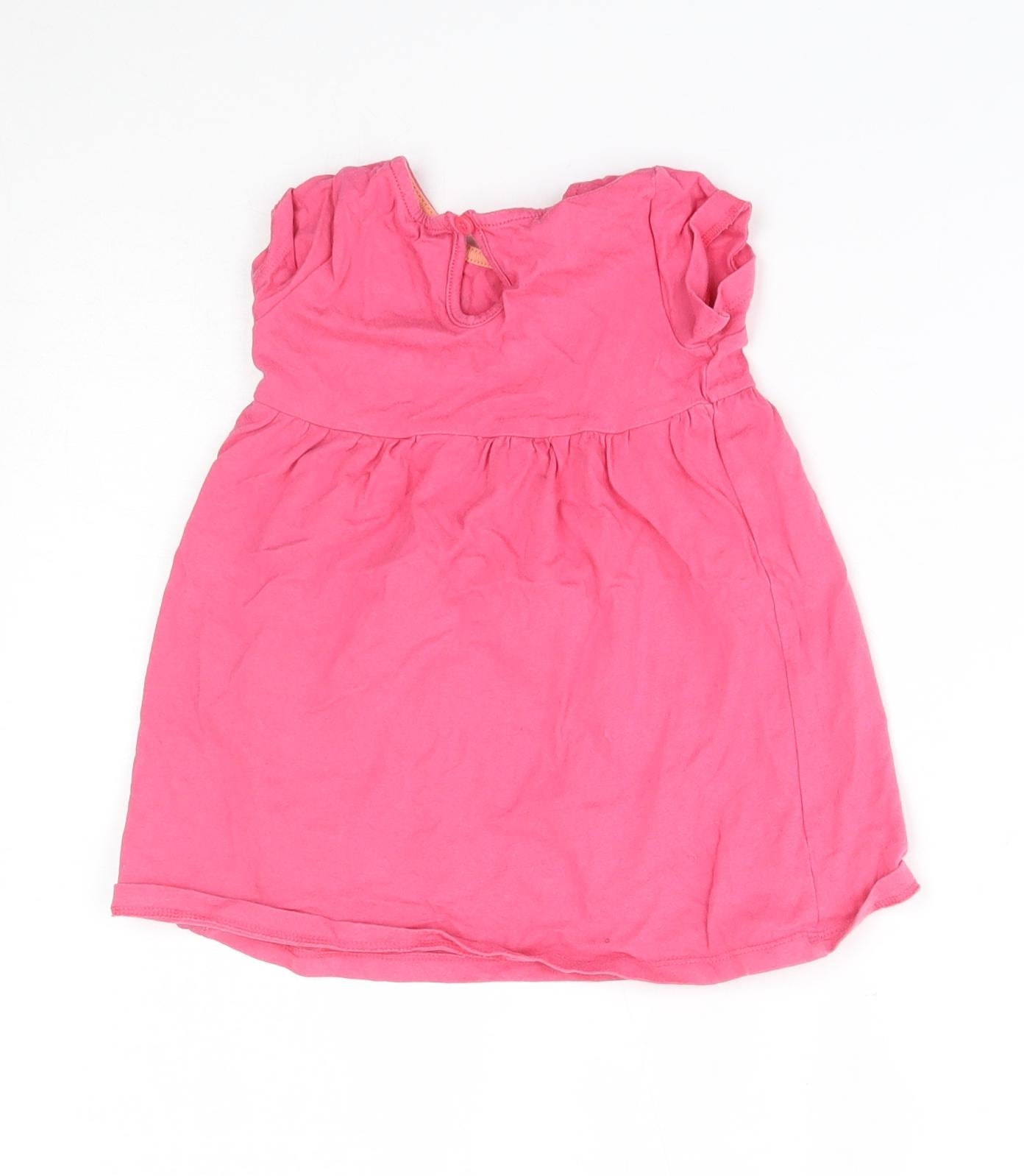F&F Girls Pink   Basic Blouse Size 9-12 Months