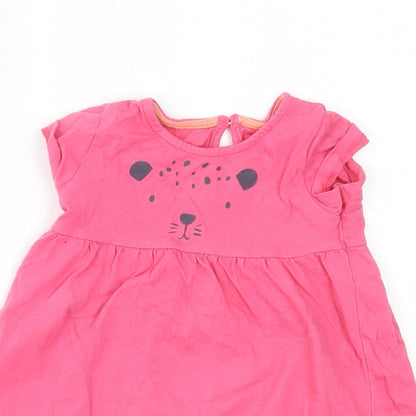 F&F Girls Pink   Basic Blouse Size 9-12 Months