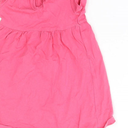 F&F Girls Pink   Basic Blouse Size 9-12 Months