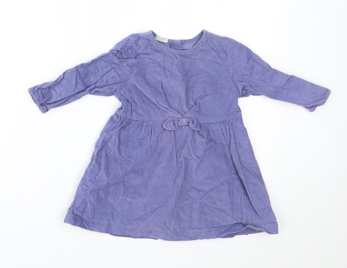 united colours of benetton Girls Purple  Corduroy A-Line  Size 9-12 Months