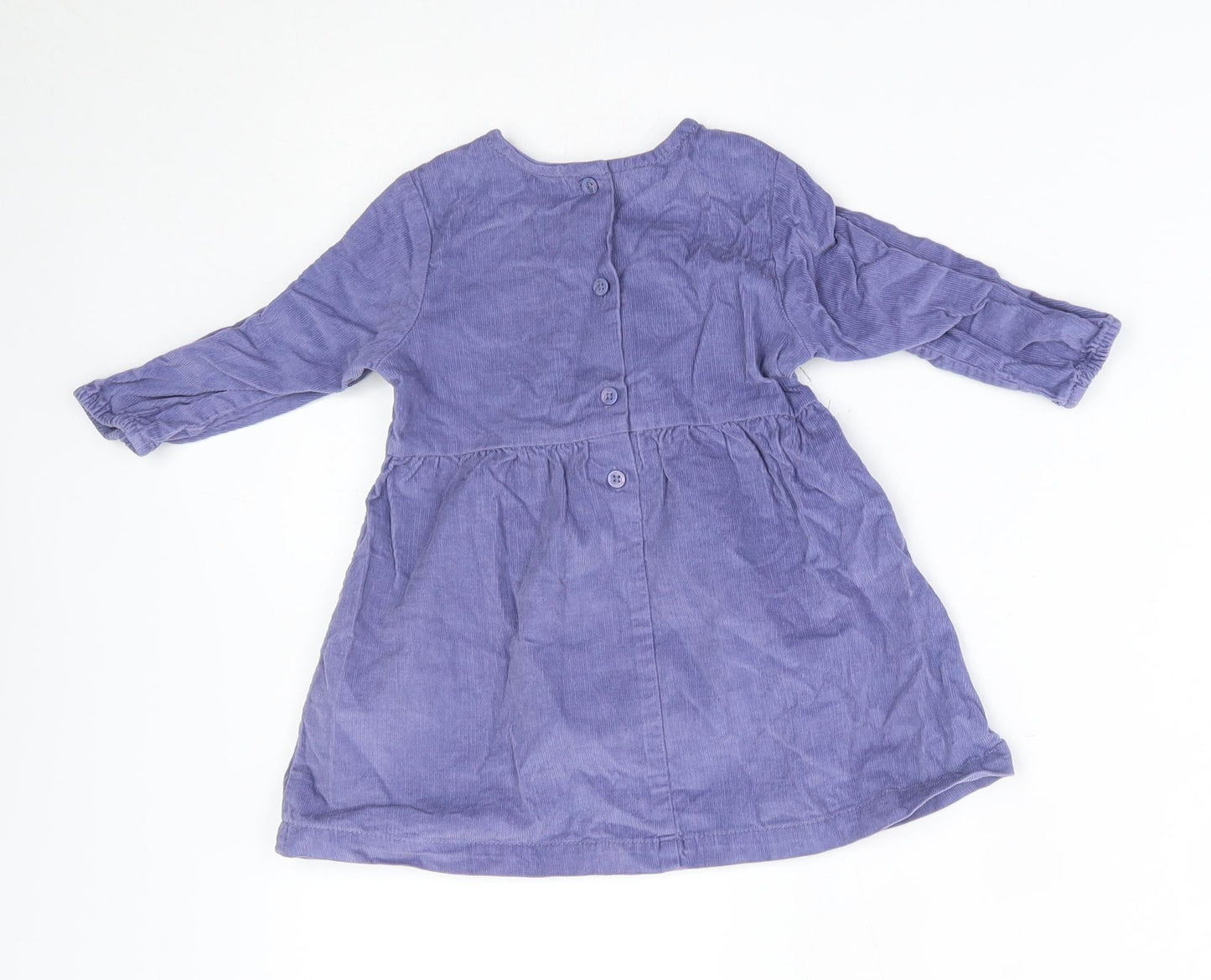 united colours of benetton Girls Purple  Corduroy A-Line  Size 9-12 Months