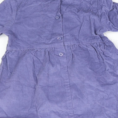 united colours of benetton Girls Purple  Corduroy A-Line  Size 9-12 Months