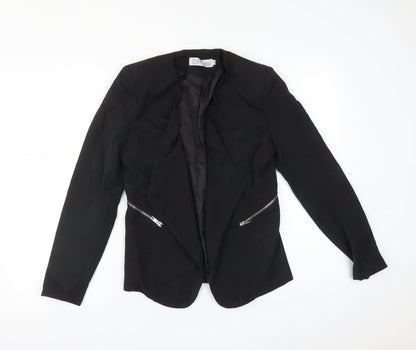 Additional front view of DIFFUSE women’s black jacket blazer, size UK 8