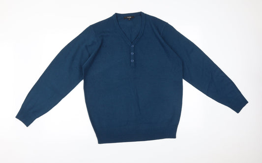 George Mens Blue   Pullover Sweatshirt Size M