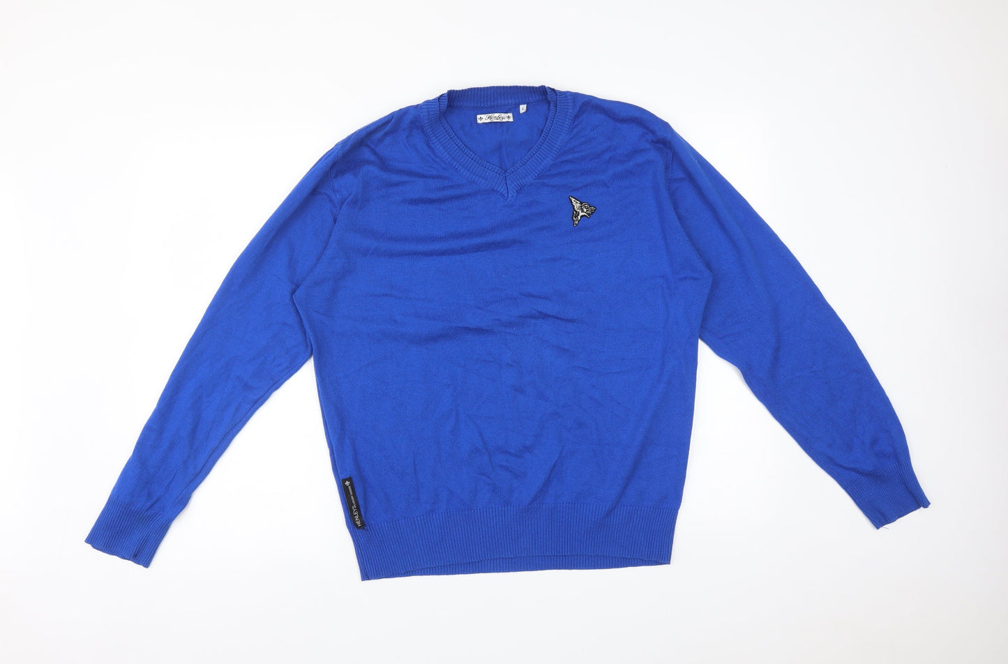 Mens UK Size S Henleys Blue Pullover Sweatshirt