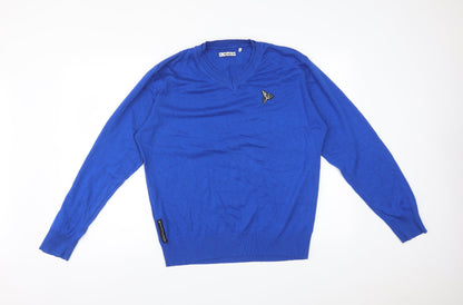 Mens UK Size S Henleys Blue Pullover Sweatshirt