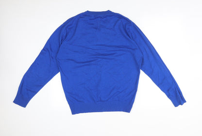 Mens UK Size S Henleys Blue Pullover Sweatshirt