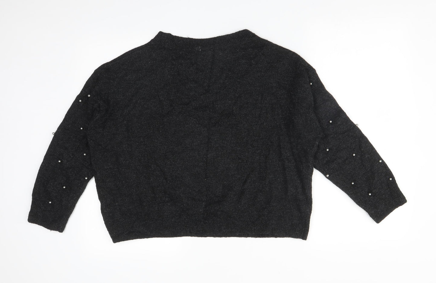 H&M Womens Grey   Pullover Sweatshirt Size L