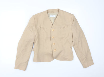 Precis Womens Beige   Jacket Suit Jacket Size 14