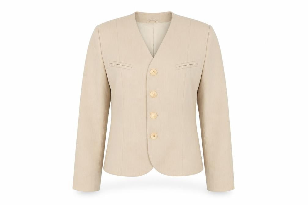 Womens UK Size 14 Precis Regular Beige Suit Jacket