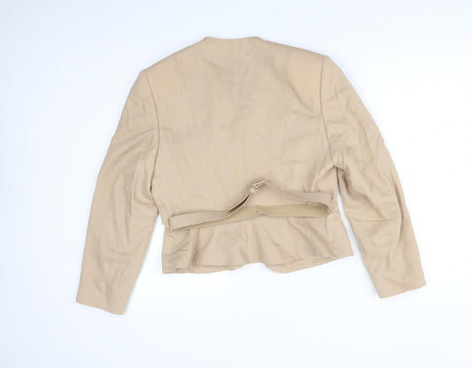Precis Womens Beige   Jacket Suit Jacket Size 14