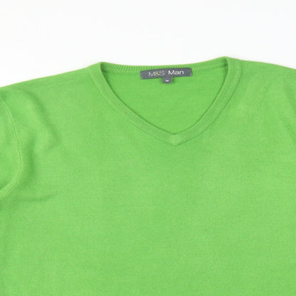 Mens UK Size M M&S Green Pullover Sweatshirt