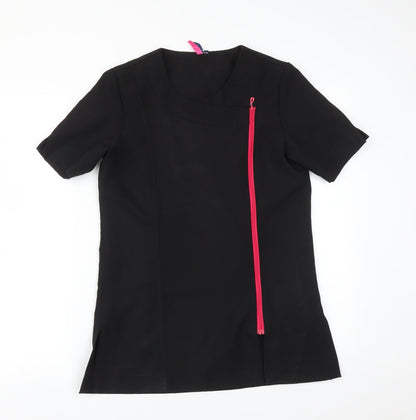Womens UK Size 10 Premier Black Tunic T-Shirt