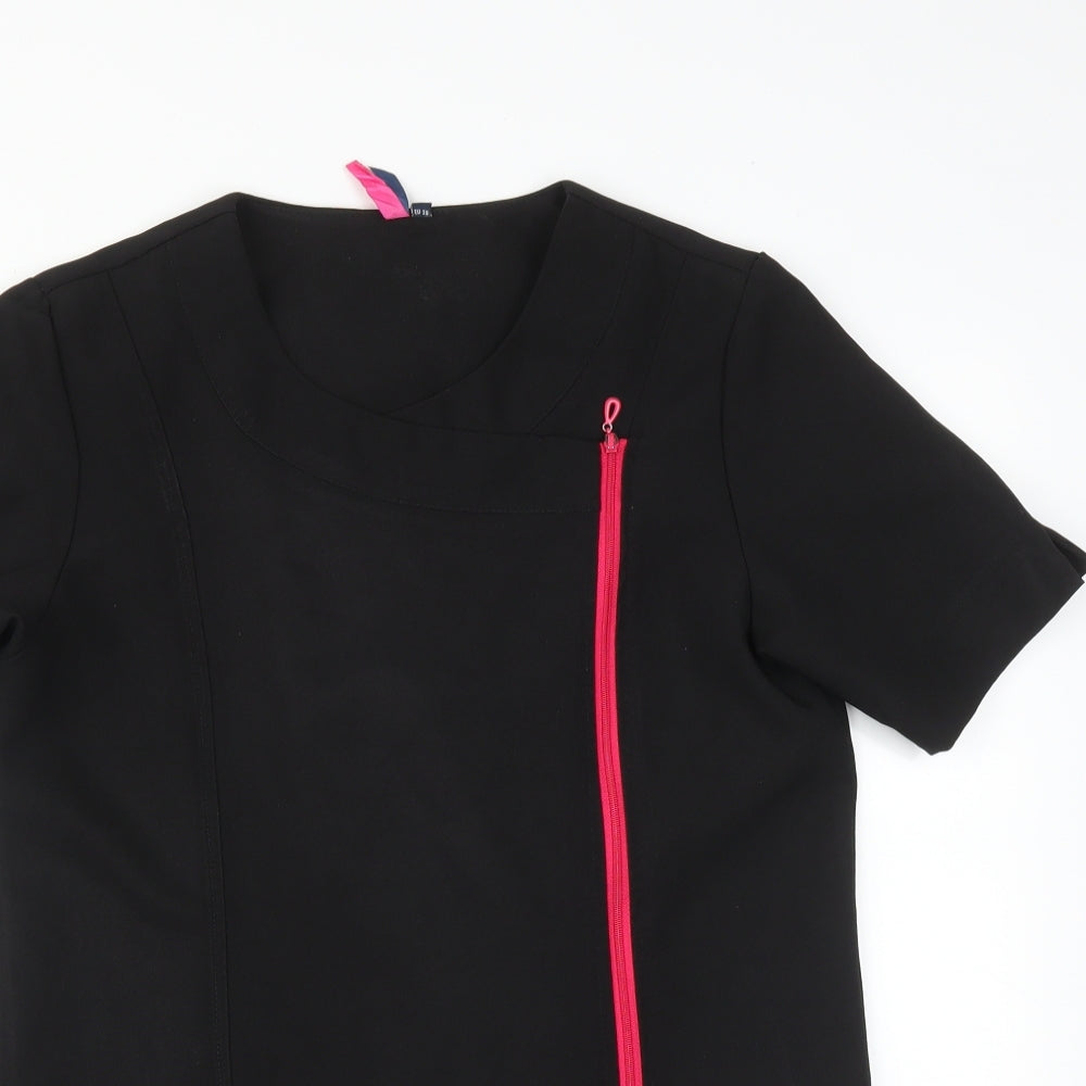 Womens UK Size 10 Premier Black Tunic T-Shirt