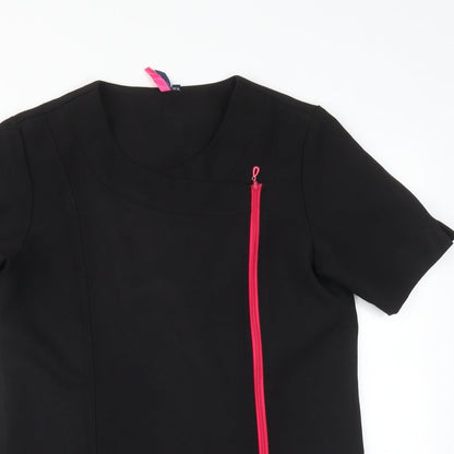 Womens UK Size 10 Premier Black Tunic T-Shirt