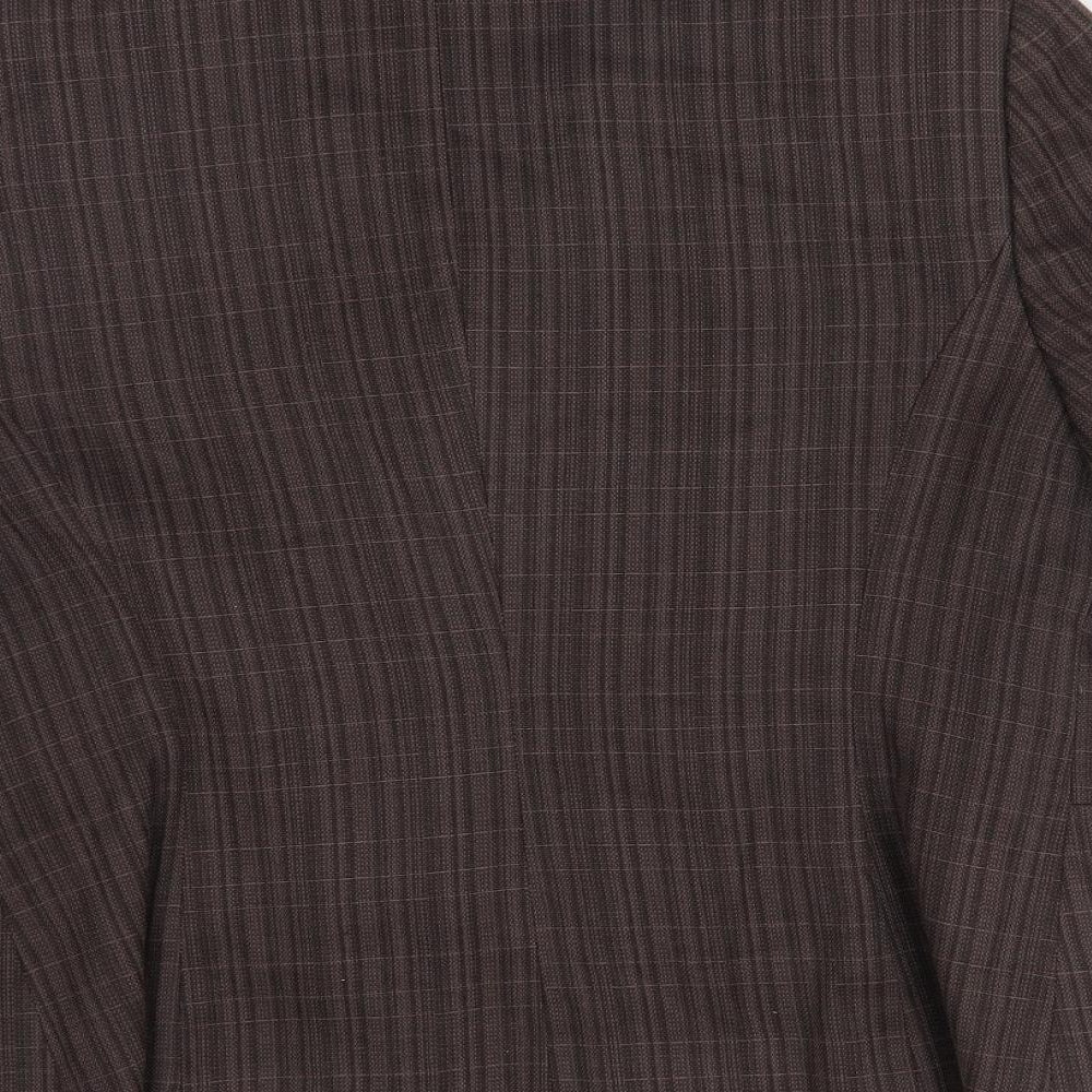 NEXT Womens Brown Check  Jacket Suit Jacket Size 16