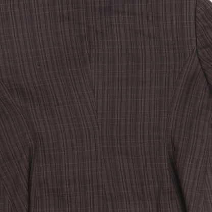 NEXT Womens Brown Check  Jacket Suit Jacket Size 16