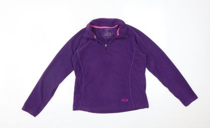 CRANE TRAIL Womens Purple   Full Zip Jumper Size S