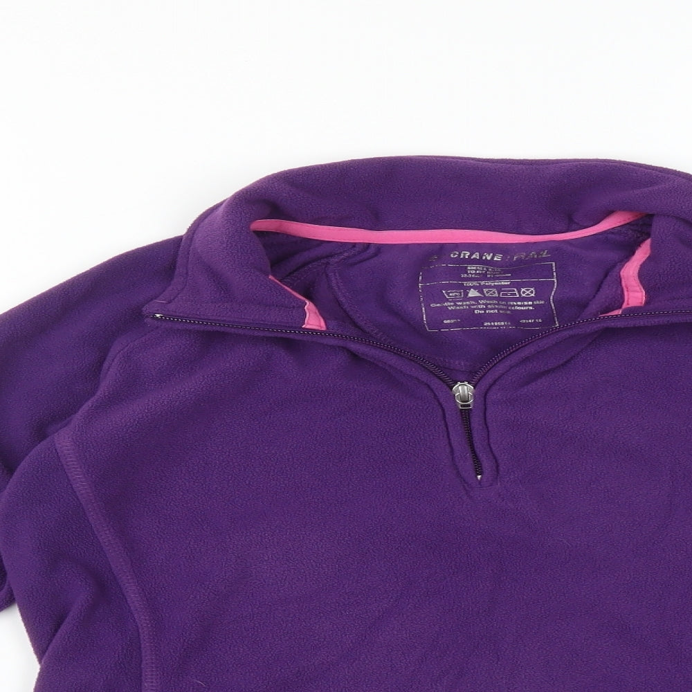 CRANE TRAIL Womens Purple   Full Zip Jumper Size S