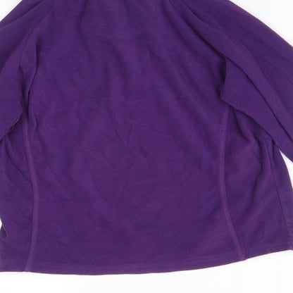 CRANE TRAIL Womens Purple   Full Zip Jumper Size S