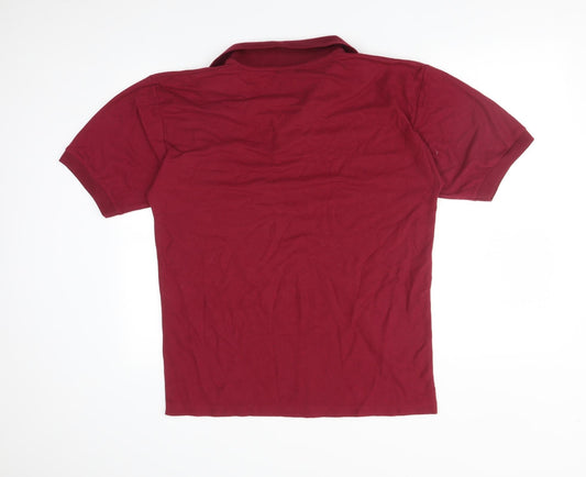 BETTER BASICS Mens Red    Polo Size L