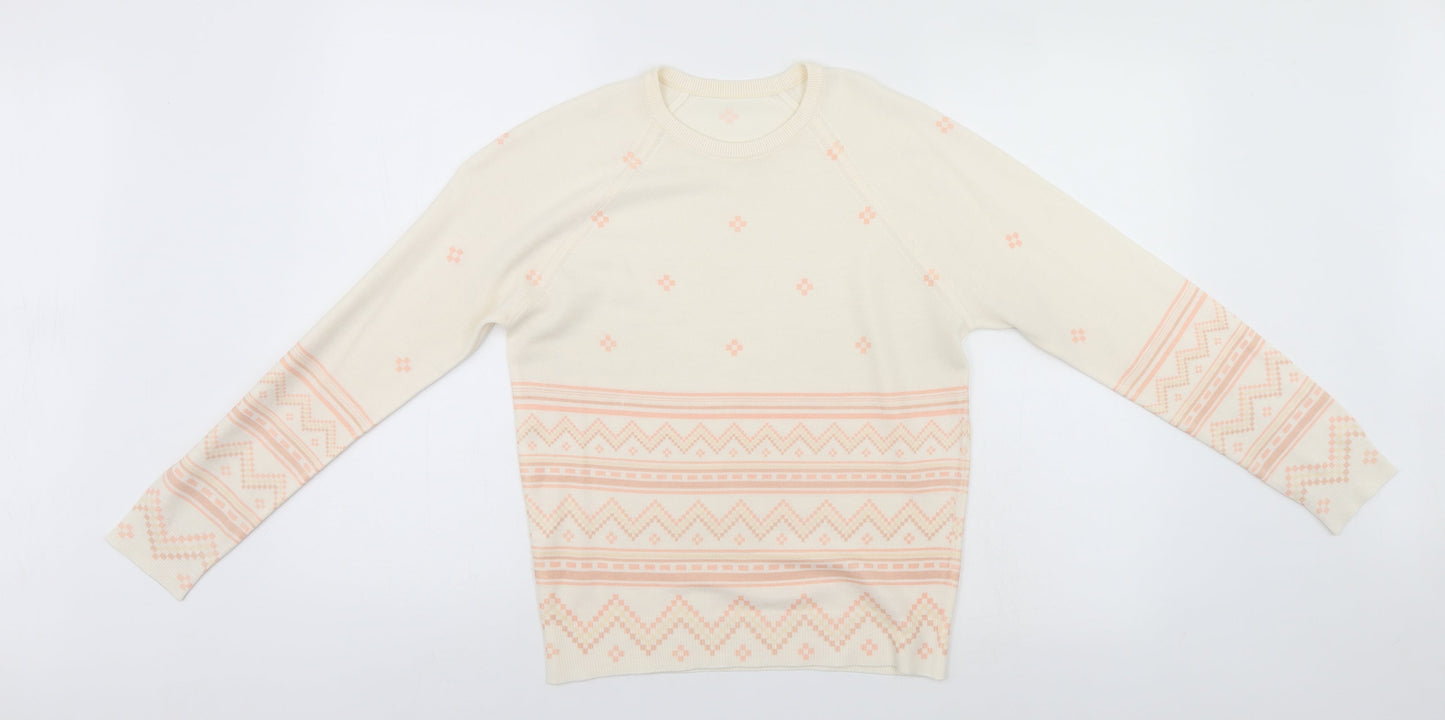 Womens UK Size  Preworn Ivory Pullover Jumper