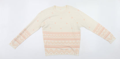 Womens UK Size  Preworn Ivory Pullover Jumper