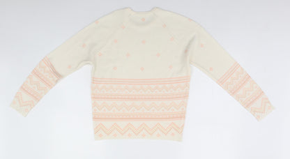 Womens UK Size  Preworn Ivory Pullover Jumper