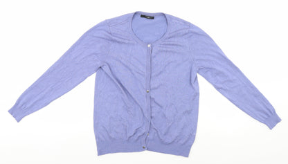 George Womens Blue   Cardigan Jumper Size 14