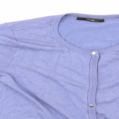 George Womens Blue   Cardigan Jumper Size 14