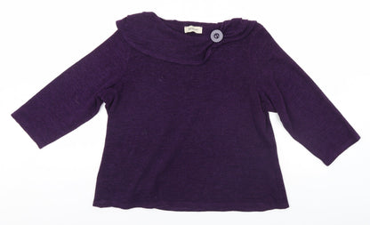 Womens UK Size 18 BASSINI Blue Pullover Jumper