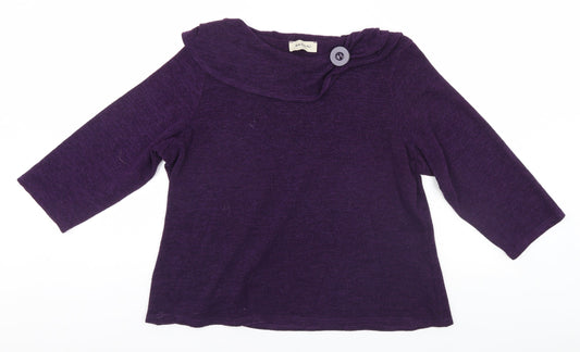 BASSINI Womens Blue   Pullover Jumper Size 18