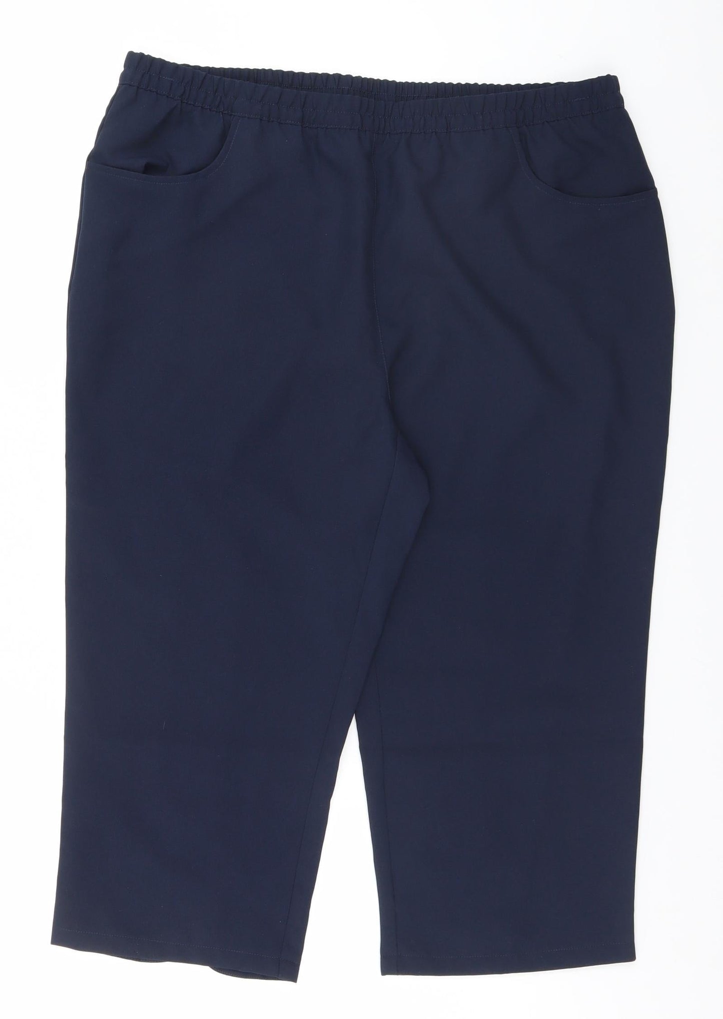 Preworn Womens Blue   Trousers  Size 18 L26 in - Butterfly