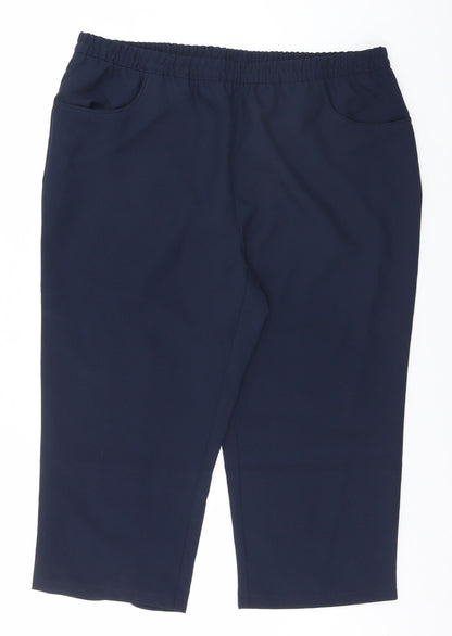 Preworn Womens Blue   Trousers  Size 18 L26 in - Butterfly