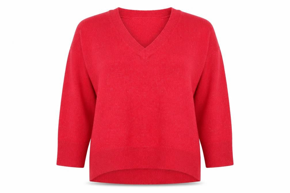 Womens UK Size 12 Primark Red Pullover Jumper