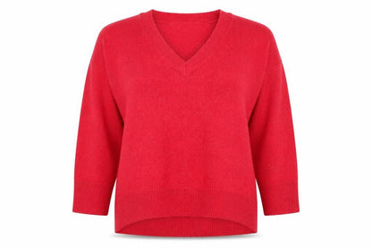 Womens UK Size 12 Primark Red Pullover Jumper