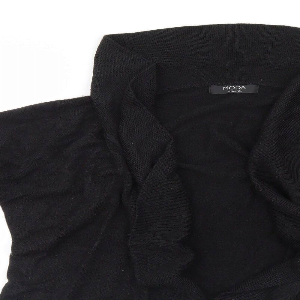 Womens UK Size 14 Moda Black Cardigan Jumper