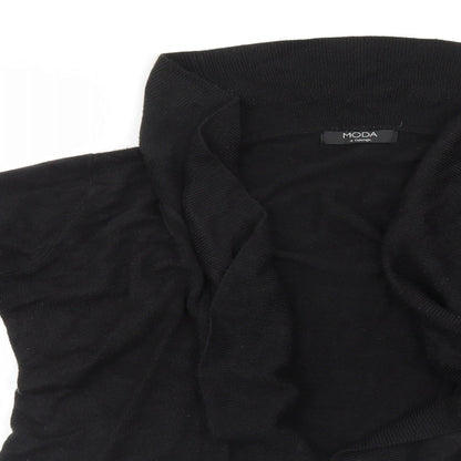 Womens UK Size 14 Moda Black Cardigan Jumper